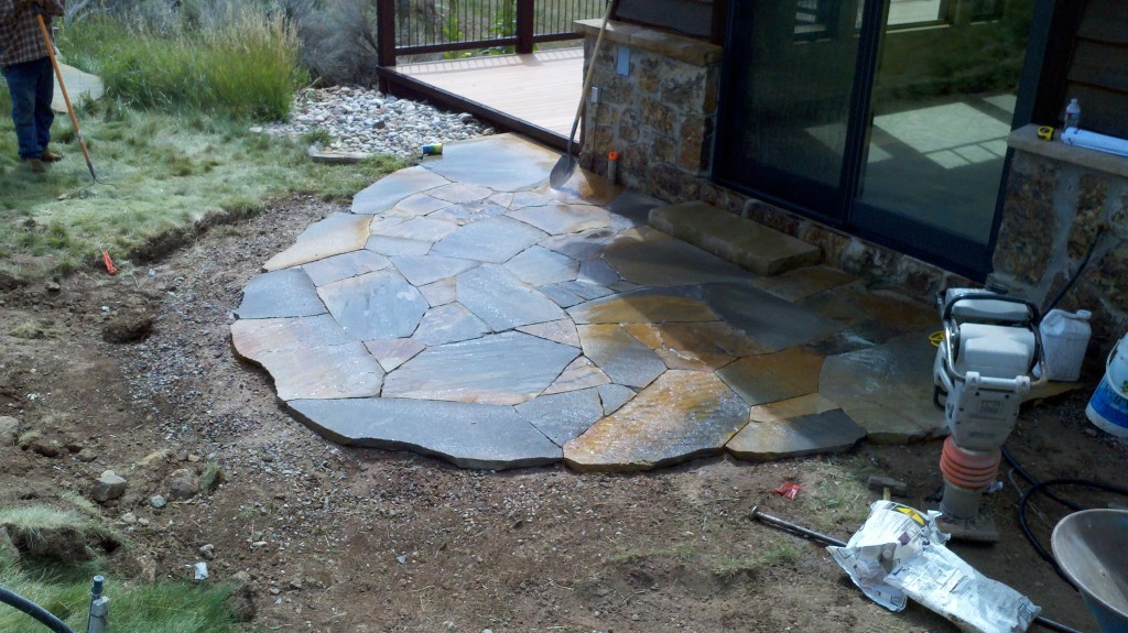 Brown Flagstone Patio